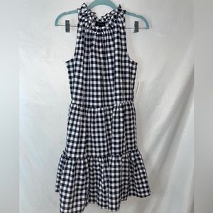 Isabel & Nina Navy Gingham Shift Dress, Medium